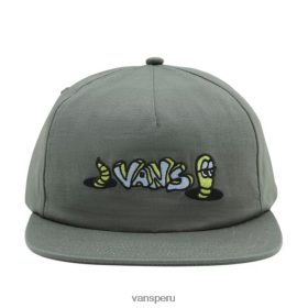 Vans Perú NBDZ461000 verde | Vans gorra skate classics poco profunda y desestructurada