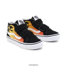 Vans Perú NBDZ461094 negro | Vans Zapatillas de niños hot flame sk8-mid reissue v (4-8 años)