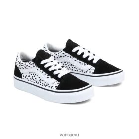 Vans Perú NBDZ461096 blanco y negro | Vans zapatillas old skool niños (4-8 años)