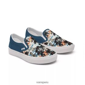 Vans Perú NBDZ461218 único | Vans niños customs aloha slip-on (4-8 años)