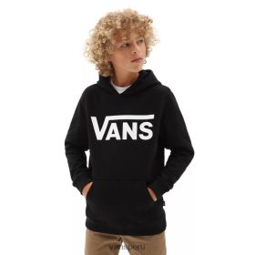 Vans Perú NBDZ461254 blanco y negro | Vans Sudadera con capucha clásica para niño (8-14 años)