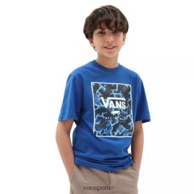 Vans Perú NBDZ461276 azul | Vans camiseta con estampado de cuadros para niño (8-14 años)