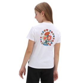 Vans Perú NBDZ461332 blanco | Vans Camiseta Girls lets grow bff (8-14 años)