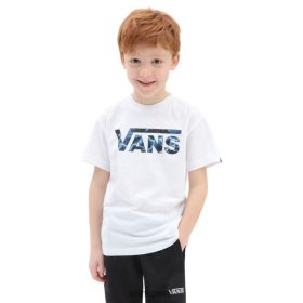 Vans Perú NBDZ461344 blanco | Vans Camiseta con relleno de logo clásico para niños pequeños (2-8 años)
