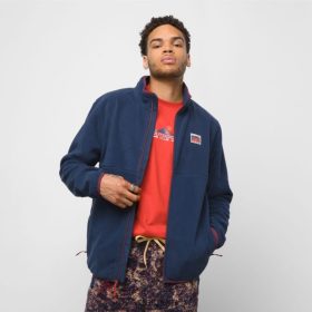 Vans Perú NBDZ461444 vestido azul | Vans chaqueta polar con cremallera completa outdoor club