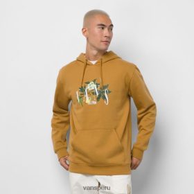 Vans Perú NBDZ461446 marrón hueso | Vans sudadera con capucha de greener grounds