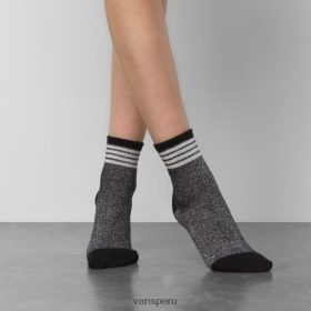 Vans Perú NBDZ461516 negro-plata | Vans calcetín de oropel tamaño 6.5-10