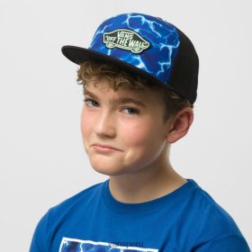 Vans Perú NBDZ461760 verdadero azul-blanco | Vans gorra trucker plus con parche clásico para niños