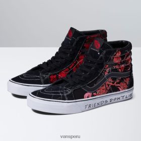 Vans Perú NBDZ461804 negro-rojo | Vans x cosas más extrañas reedición de sk8-hi