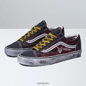 Vans Perú NBDZ461892 negro-rojo | Vans x cosas más extrañas estilo 36