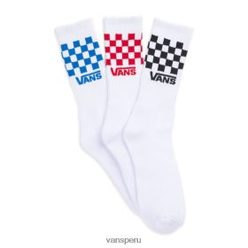 Vans Perú NBDZ461894 asistente | Vans Calcetines a cuadros para niños, paquete de 3 tallas 1-6