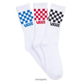 Vans Perú NBDZ461896 asistente | Vans calcetines a cuadros, paquete de 3 tallas 9.5-13