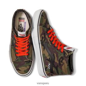 Vans Perú NBDZ461976 único | Vans patín de camuflaje personalizado sk8-hi