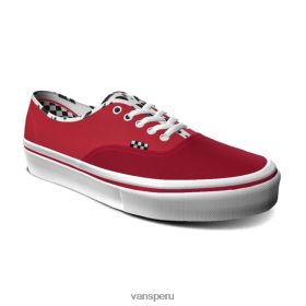 Vans Perú NBDZ461982 único | Vans aduanas carreras patín rojo auténtico