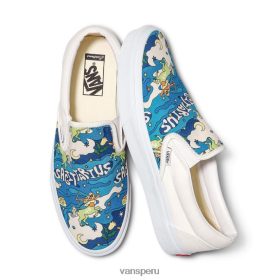 Vans Perú NBDZ462008 único | Vans costumbres colorido zodiaco sagitario slip-on