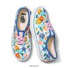 Vans Perú NBDZ462010 único | Vans costumbres niños pintado floral auténtico