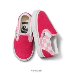 Vans Perú NBDZ462012 único | Vans Slip-on rosa personalizado para niños pequeños
