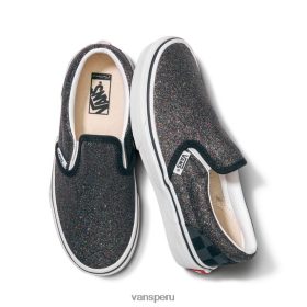 Vans Perú NBDZ462038 único | Vans zapatos sin cordones con purpurina para niños personalizados