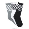 Vans Perú NBDZ462092 multi | Vans Calcetines para niños con diseño de cuadros, paquete de 3 tallas 1-6
