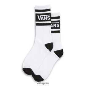 Vans Perú NBDZ462462 blanco-negro | Vans calcetín drop v crew para niños talla 1-6