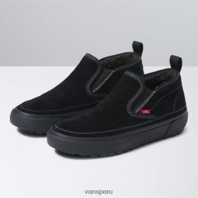 Vans Perú NBDZ462470 negro-gamuza-negra | Vans deslizamiento medio mte-1