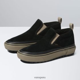 Vans Perú NBDZ462472 negro-marrón | Vans deslizamiento medio mte-1