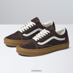 Vans Perú NBDZ462482 chocolate de goma vintage | Vans vieja escuela