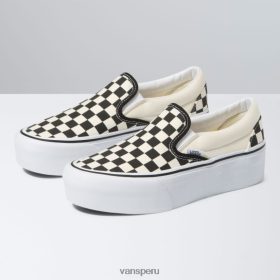 Vans Perú NBDZ462560 negro-blanco clásico | Vans forma de pila clásica sin cordones