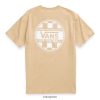 Vans Perú NBDZ462634 taos taupe | Vans camiseta con estampado de cuadros off the wall