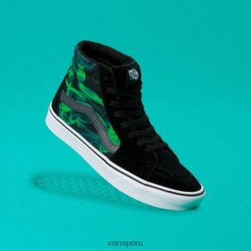 Vans Perú NBDZ462706 después del oscuro negro-verde | Vans cómodocush sk8-hi
