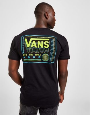 Vans Perú NBDZ462822 negro | Vans camiseta con gráfico en la espalda mundial
