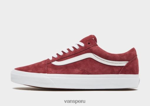 Vans Perú NBDZ462836 rojo | Vans ante de cerdo de la vieja escuela