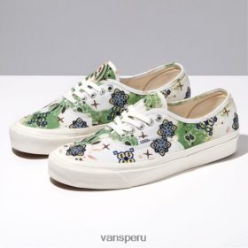 Vans Perú NBDZ462970 mosaico mixto verde claro | Vans Fábrica de Anaheim mosaico mixto auténtico 44 dx