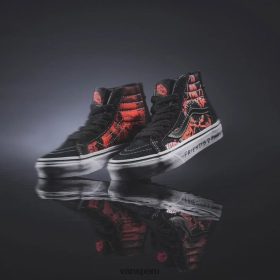 Vans Perú NBDZ46302 negro-rojo | Vans zapatos reedición sk8-hi de x Stranger Things