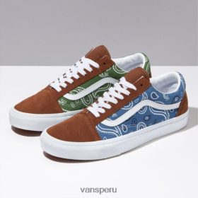 Vans Perú NBDZ463034 blanco verdadero de unidad | Vans paz paisley vieja escuela