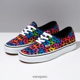 Vans Perú NBDZ463190 negro-blanco verdadero | Vans leopardo de la mancha del arco iris auténtico