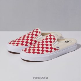 Vans Perú NBDZ463196 rojo racing-blanco clásico | Vans mules clásicos sin cordones