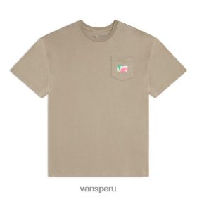 Vans Perú NBDZ463328 marrón desierto | Vans camiseta otw boxed drop v