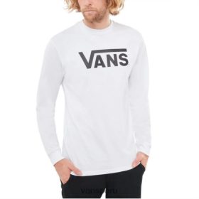Vans Perú NBDZ463344 blanco-negro | Vans camiseta clásica de manga larga