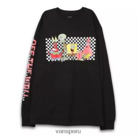 Vans Perú NBDZ463398 personajes | Vans playeras manga larga con personajes de x bob esponja