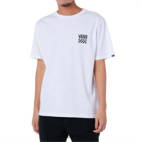 Vans Perú NBDZ463420 blanco | Vans camiseta con cuadros de goteo de pintura