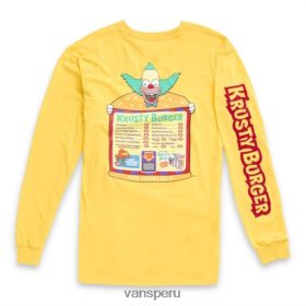Vans Perú NBDZ463438 los simpsons krusty | Vans camiseta manga larga krusty de x los simpsons