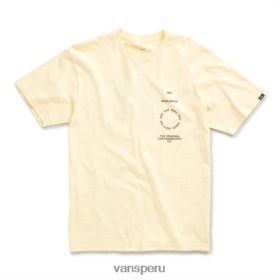 Vans Perú NBDZ463446 crema doble | Vans camiseta tipo distorsión