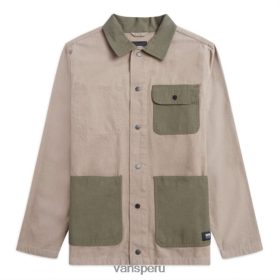 Vans Perú NBDZ463506 hoja de uva color topo del desierto | Vans abrigo de trabajo de perforación