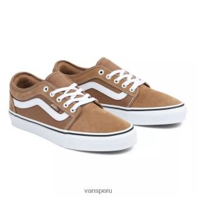 Vans Perú NBDZ46380 marrón | Vans zapatos chukka bajos con raya lateral