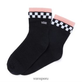Vans Perú NBDZ464130 negro | Vans calcetines de doble borde (talla 6.5-10, paquete de 1 par)