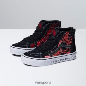 Vans Perú NBDZ464138 negro-rojo | Vans x cosas más extrañas niños sk8-hi zip
