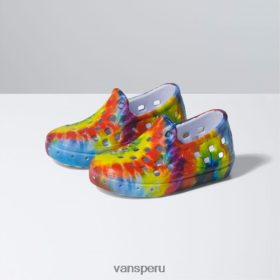 Vans Perú NBDZ464140 teñido anudado | Vans trk sin cordones con efecto tie-dye para niños pequeños