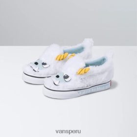 Vans Perú NBDZ464174 (yeti) negro-blanco verdadero | Vans niño sin cordones v yeti