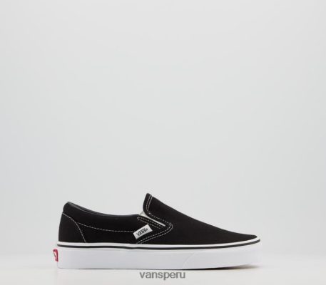 Vans Perú NBDZ464250 blanco negro | Vans zapatillas clásicas sin cordones